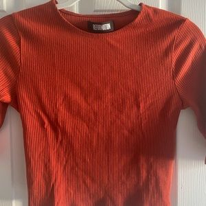 Reformation Orange crop top